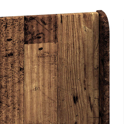 Bed Frame with Storage and Headboard Old Wood 90 x 190 cm