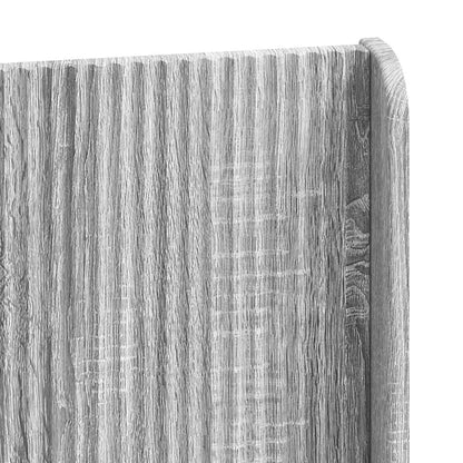 Bed Frame with Storage and Headboard Grey Sonoma 75 x 190 cm