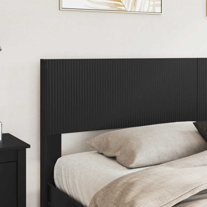 Bed Frame with Storage and Headboard 2 pcs Engineered Wood