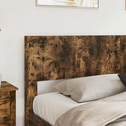 Bed Frame with Storage and Headboard 2 pcs Engineered Wood