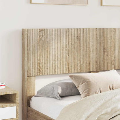 Bed Frame with Storage and Headboard Sonoma Oak 150 x 200 cm