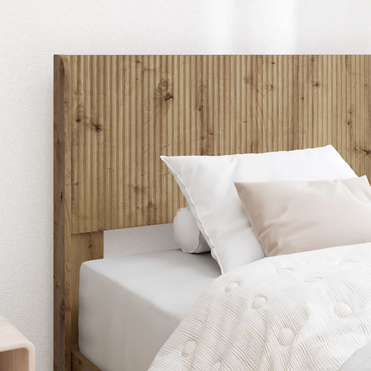 Bed Frame with Storage and Headboard Artisan Oak 100 x 200 cm