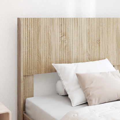 Bed Frame with Storage and Headboard Sonoma Oak 75 x 190 cm
