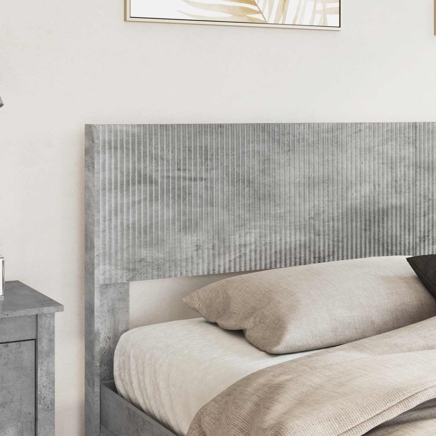 Bed Frame with Storage and Headboard 2 pcs Engineered Wood