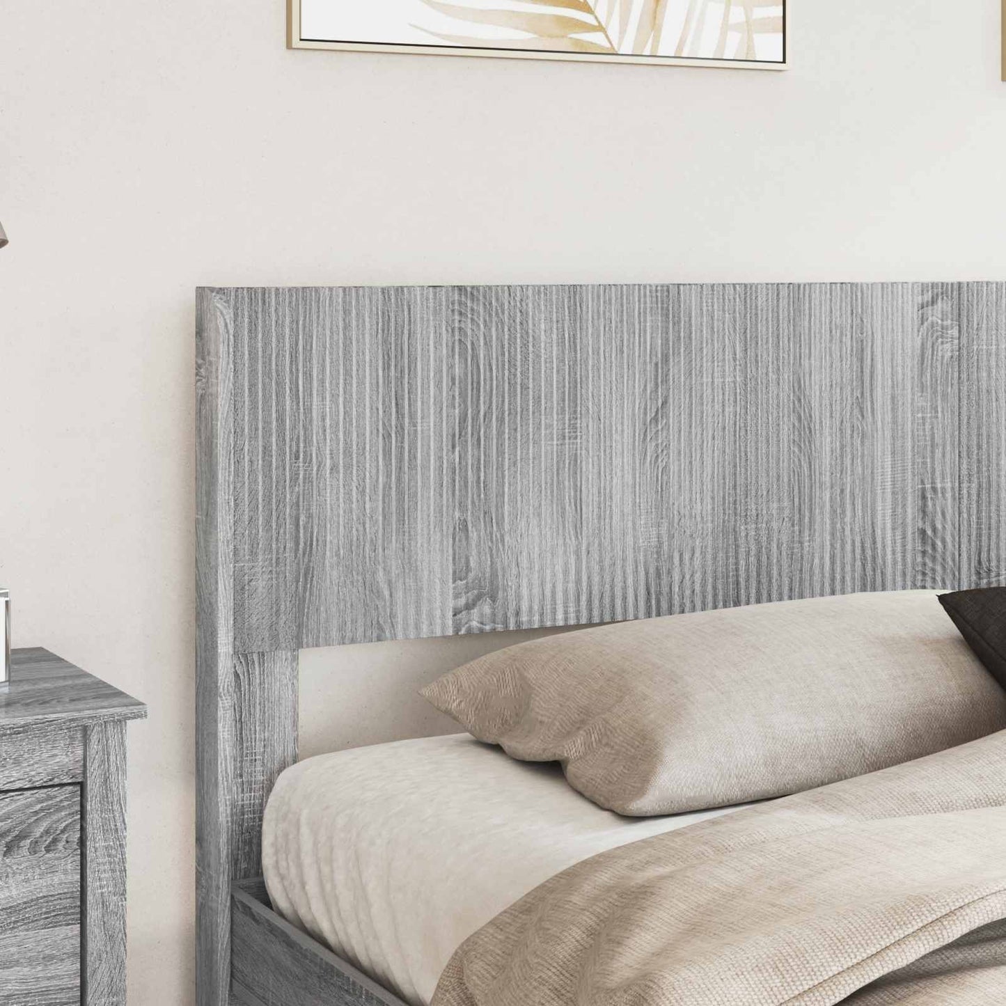 Bed Frame with Storage and Headboard 2 pcs Engineered Wood