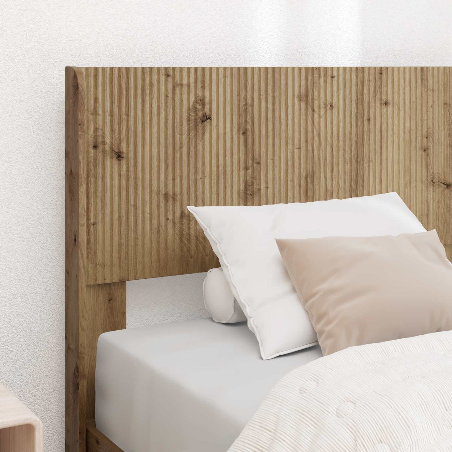 Bed Frame with Storage and Headboard Artisan Oak 90 x 200 cm
