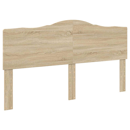 Bed Frame with Headboard Sonoma 200 x 200 cm Solid Pine Wood