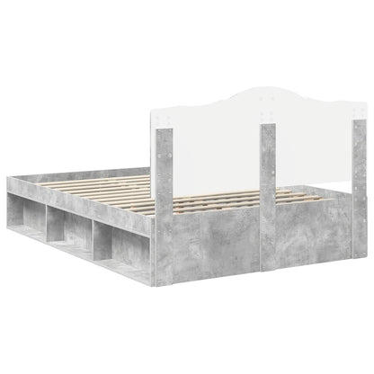 Bed Frame with Headboard Concerte 160 x 200 cm Solid Pine Wood