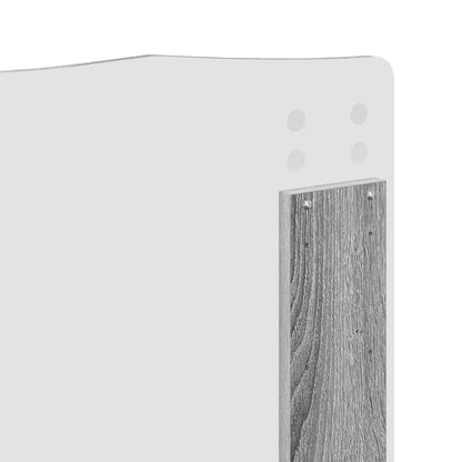 Bed Frame Grey Sonoma 160 x 200 cm Solid Pine Wood