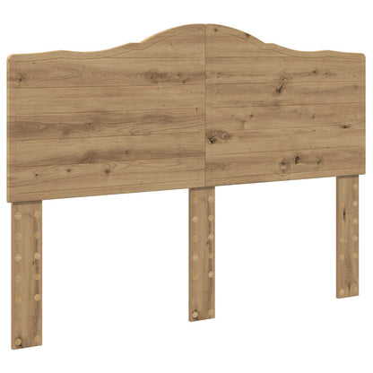 Bed Frame Artisian Oak 140 x 190 cm Solid Pine Wood