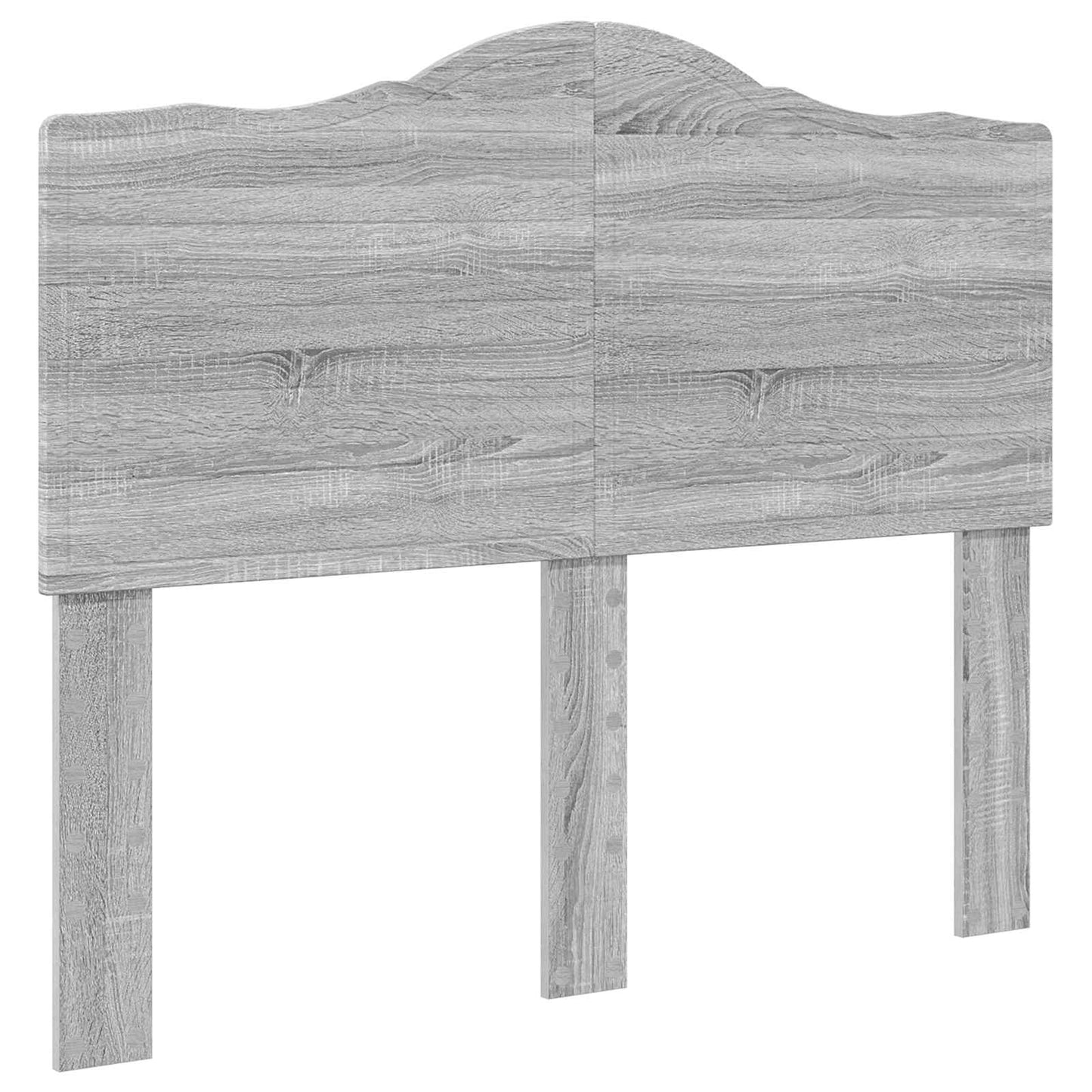 Bed Frame Grey Sonoma 135 x 190 cm Solid Pine Wood
