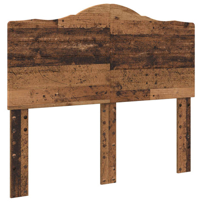 Bed Frame with Headboard Old Wood 135 x 190 cm Solid Pine Wood