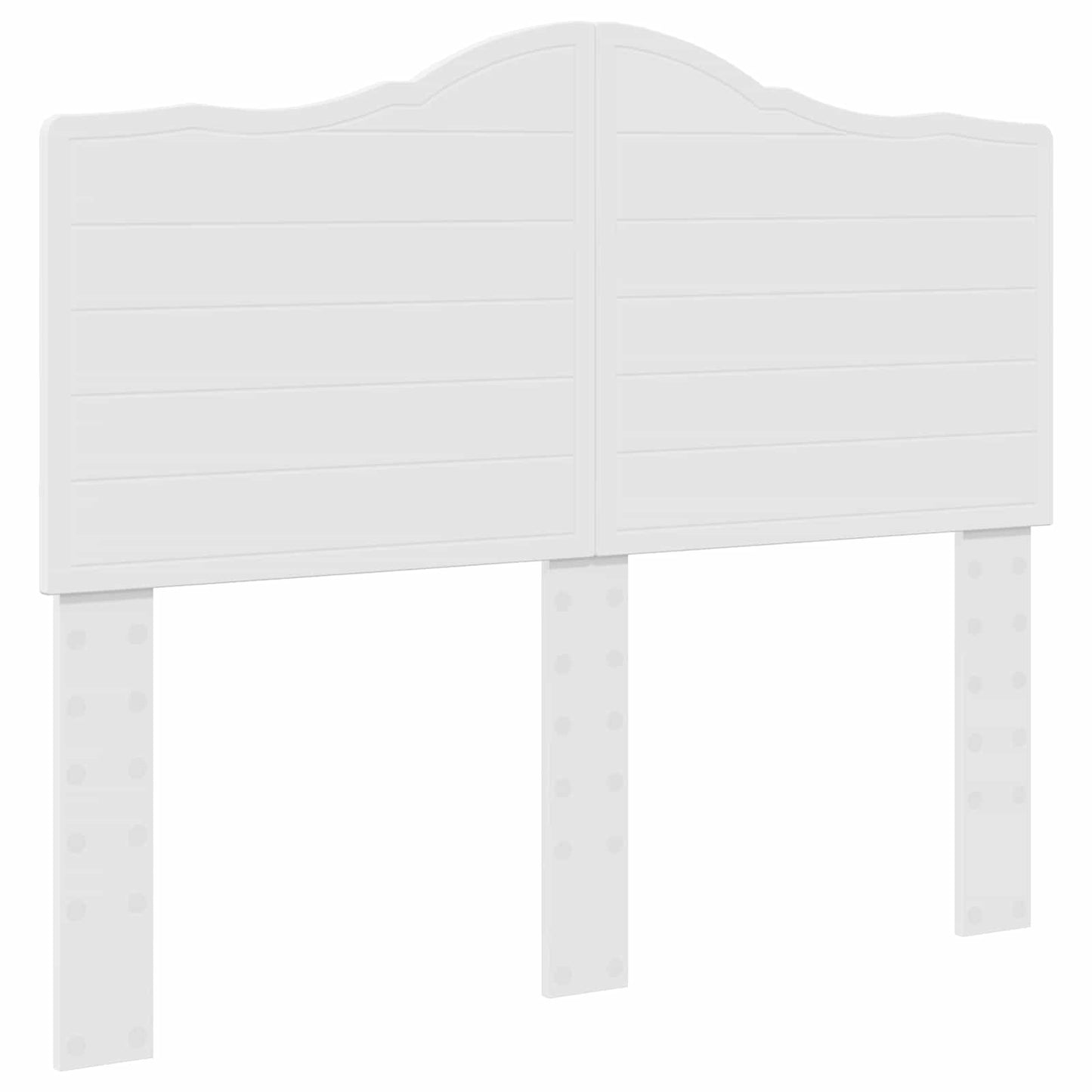 Bed Frame with Headboard White 120 x 200 cm Solid Pine Wood