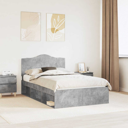 Bed Frame with Headboard Concerte 120 x 200 cm Solid Pine Wood