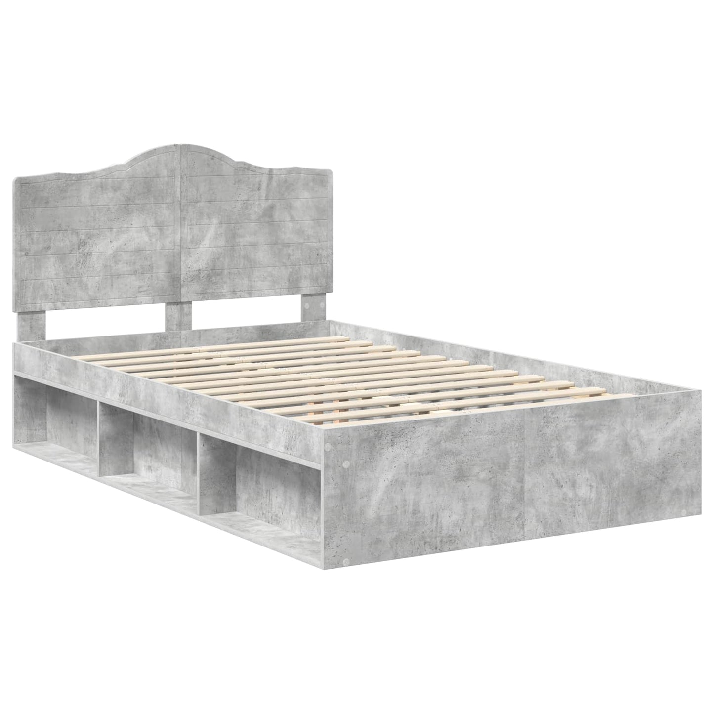 Bed Frame with Headboard Concerte 120 x 200 cm Solid Pine Wood