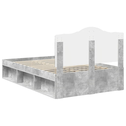 Bed Frame with Headboard Concerte 120 x 200 cm Solid Pine Wood