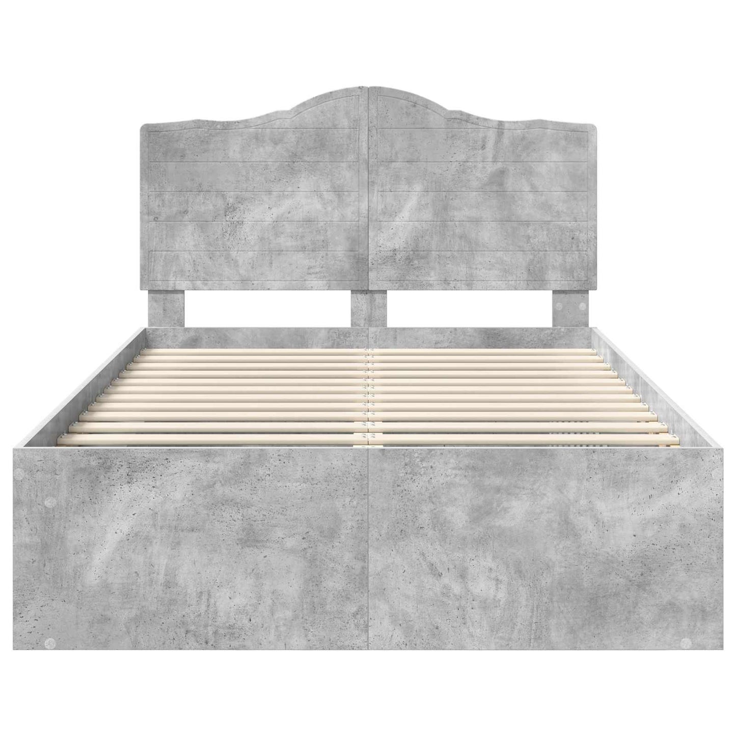 Bed Frame with Headboard Concerte 120 x 200 cm Solid Pine Wood