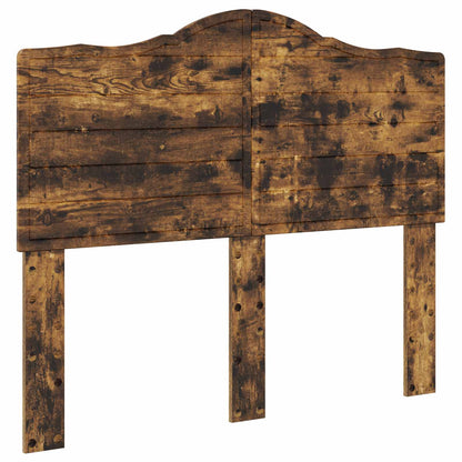 Bed Frame Smoked Oak 120 x 190 cm Solid Pine Wood