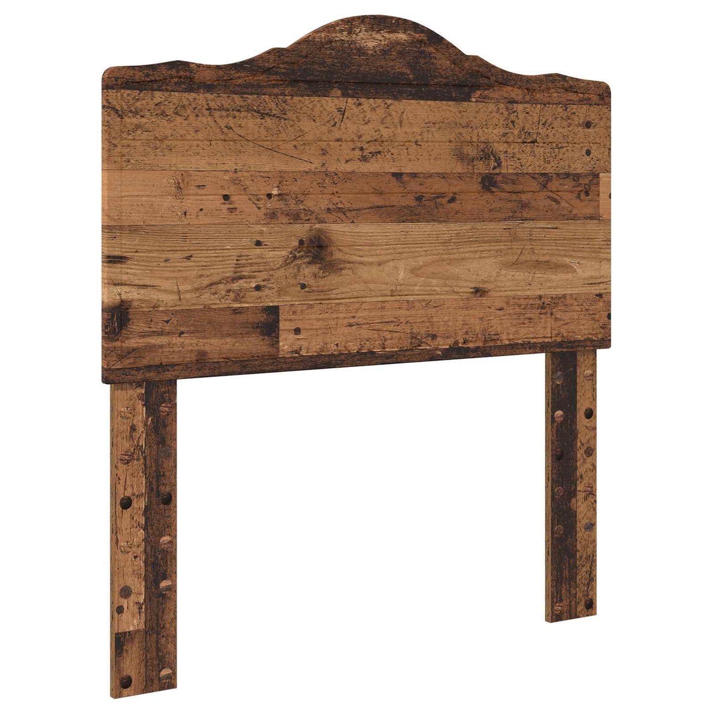 Bed Frame with Headboard Old Wood 100 x 200 cm Solid Pine Wood