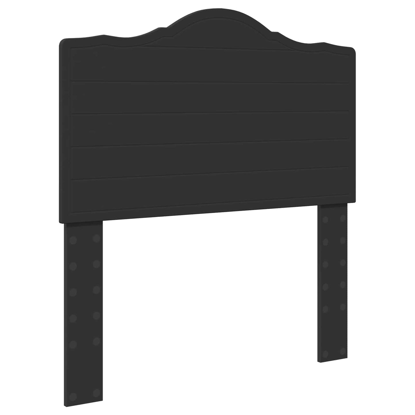 Bed Frame with Headboard Black 90 x 190 cm Solid Pine Wood