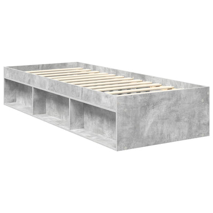 Bed Frame Concerte Grey 75 x 190 cm Solid Pine Wood