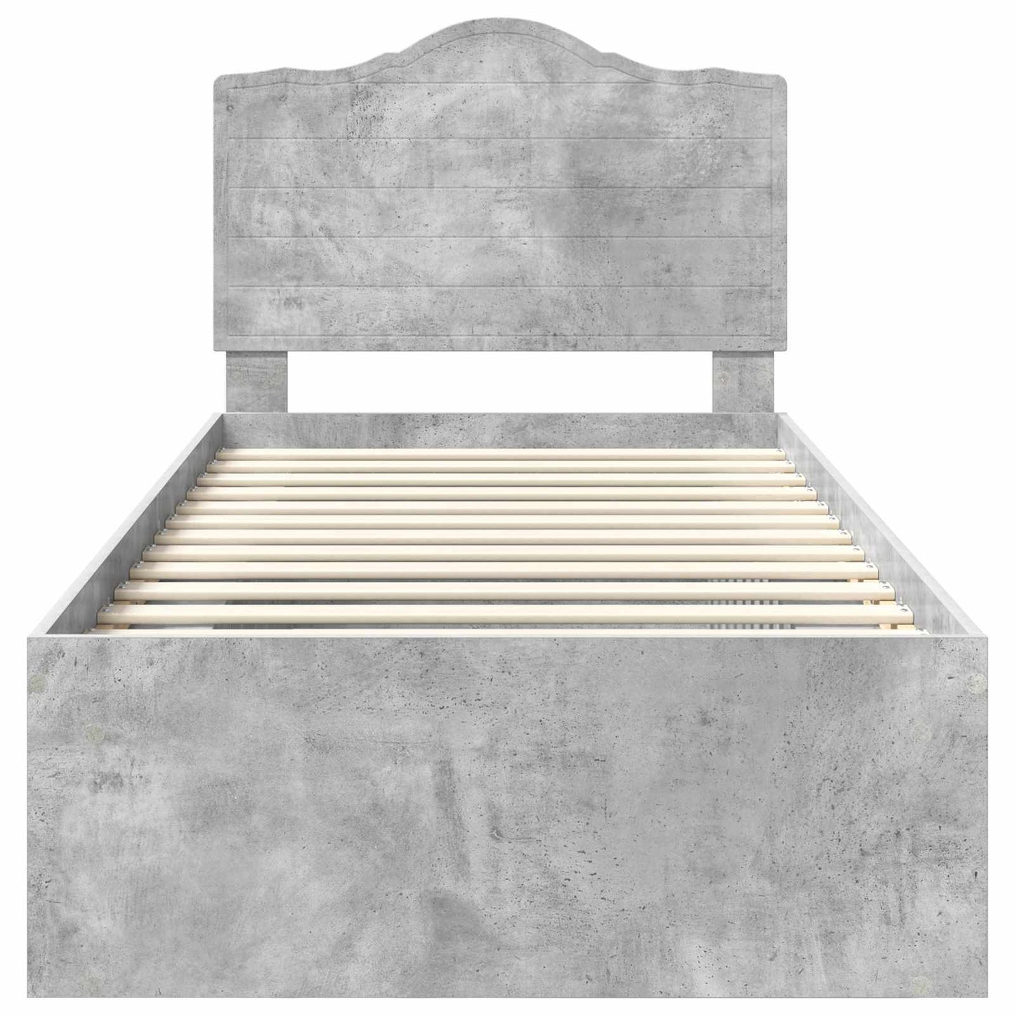 Bed Frame Concerte Grey 75 x 190 cm Solid Pine Wood
