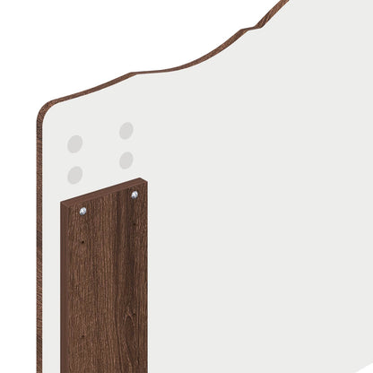 Bed Frame with Headboard Brown Oak 75 x 190 cm Solid Pine Wood