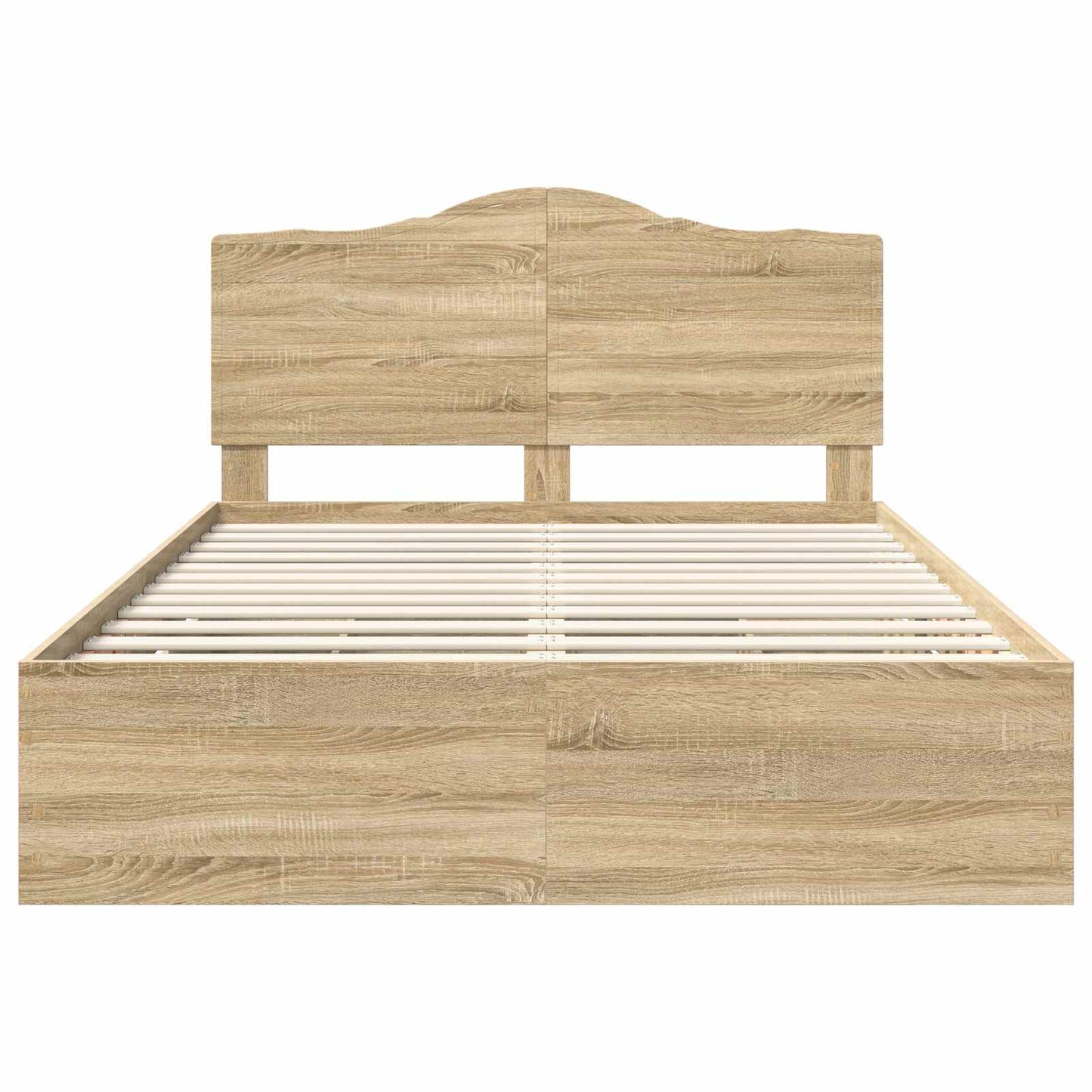 Bed Frame with Drawer Sonoma Oak 150 x 200 cm Engineer Wood
