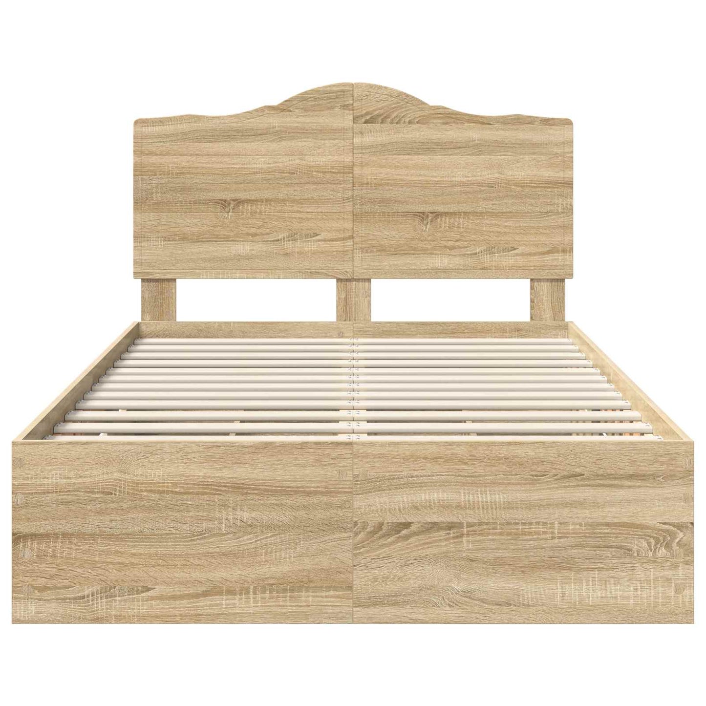 Bed Frame with Drawer Sonoma Oak 120 x 190 cm Engineer Wood