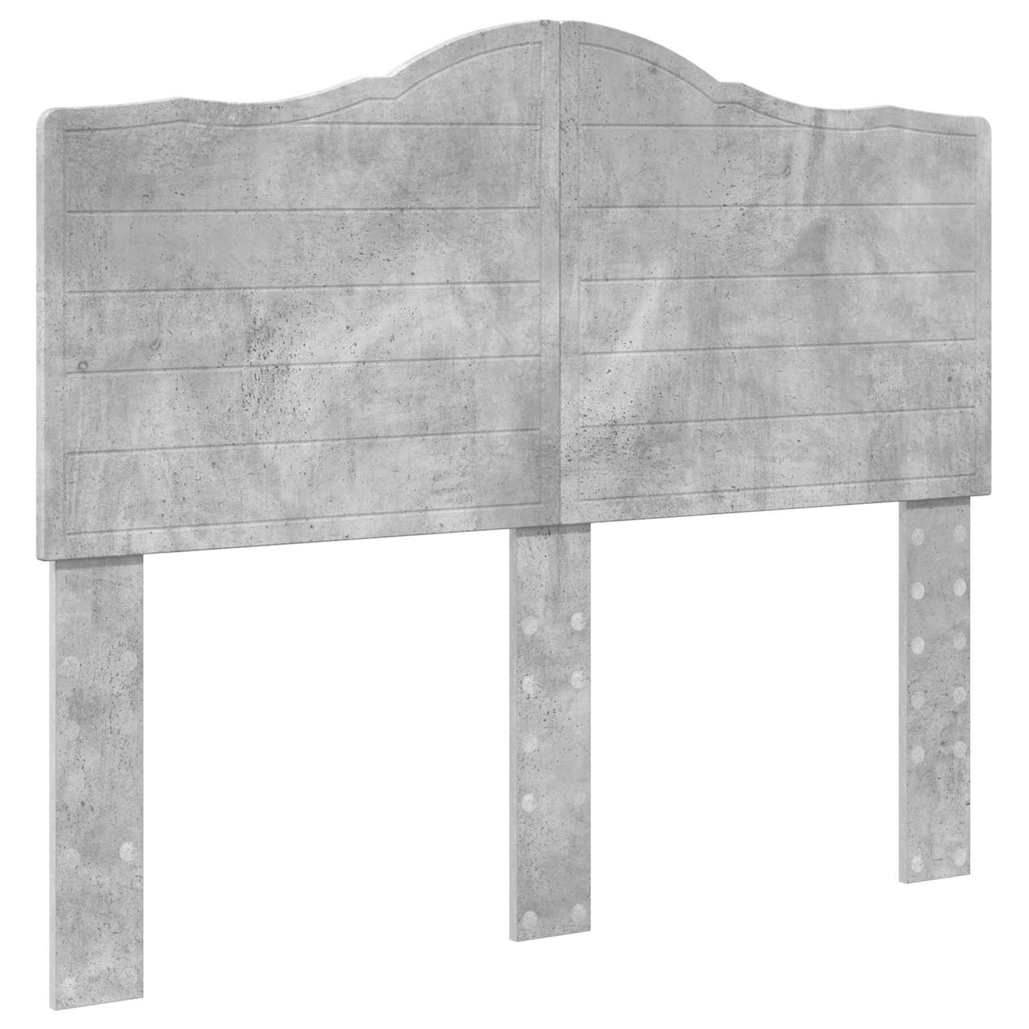 Storage Bed Concrete Grey 135 x 190 cm Engineered Wood