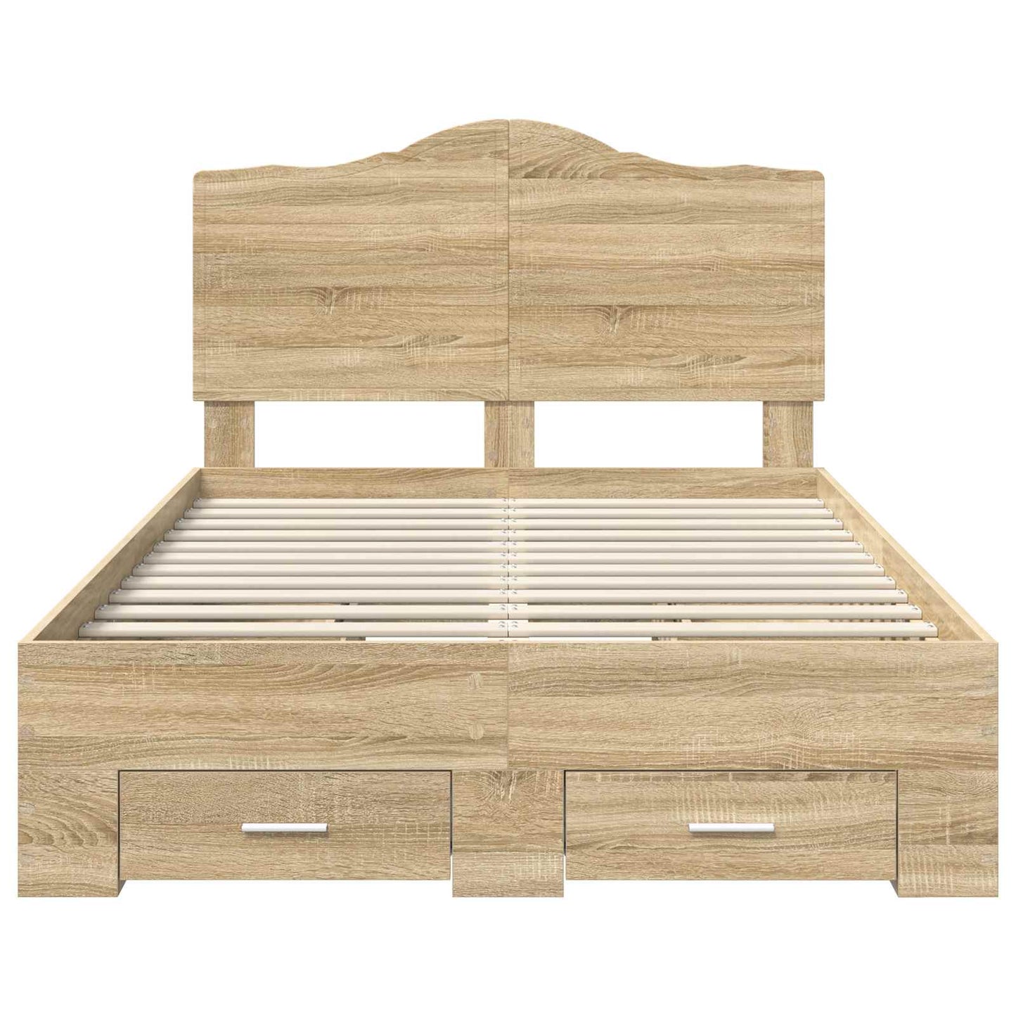 Bed Frame with Drawer Sonoma Oak 120 x 200 cm Engineered Wood