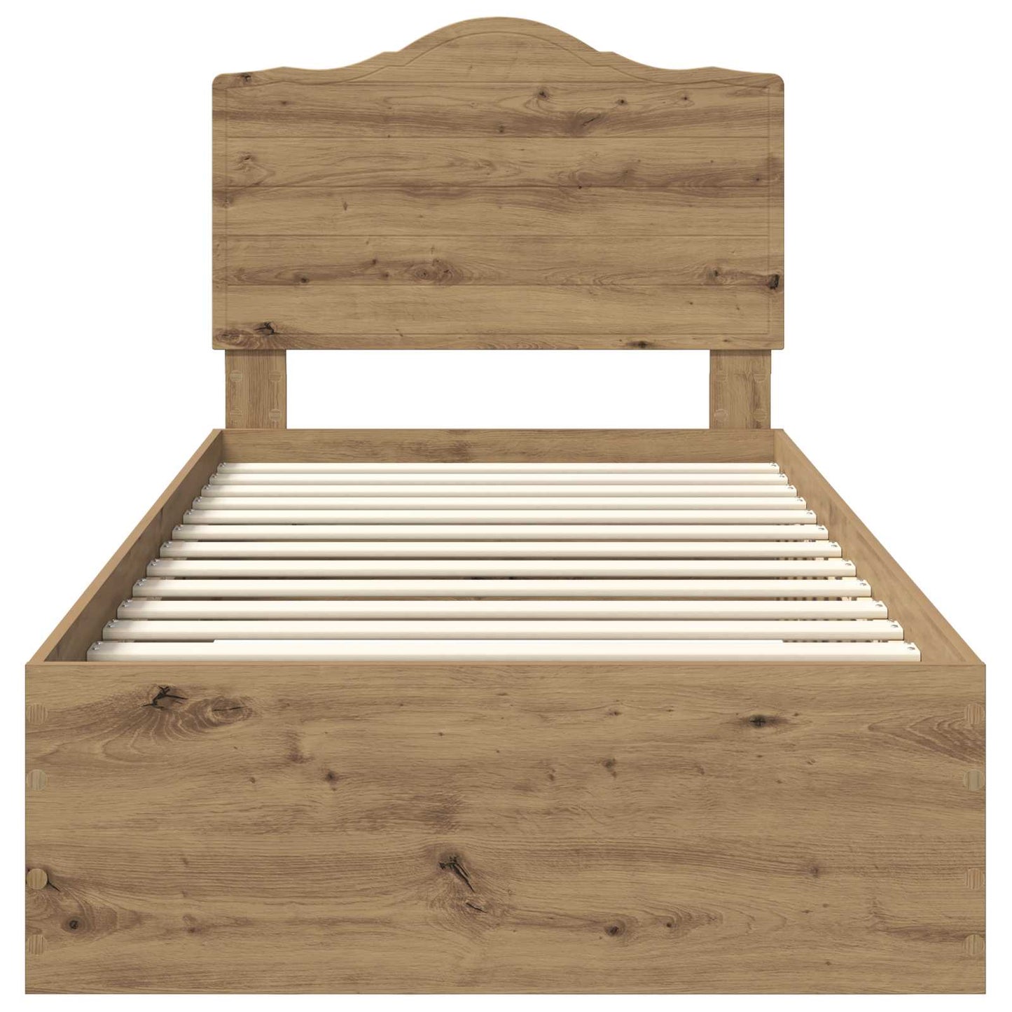 Bed Frame with Drawer Artisan Oak 100 x 200 cm Engineered Wood