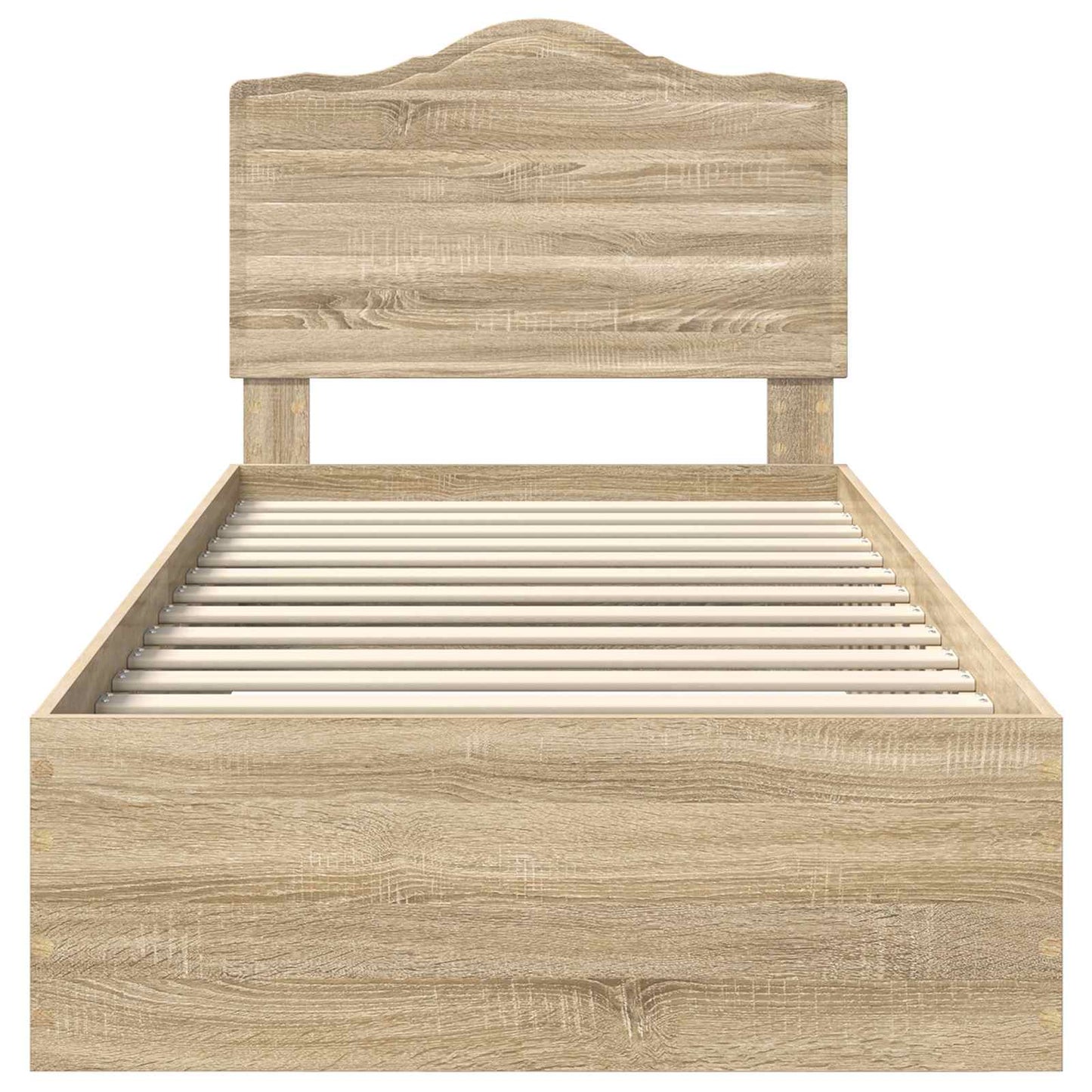 Bed Frame with Drawer Sonoma Oak 90 x 200 cm Engineered Wood