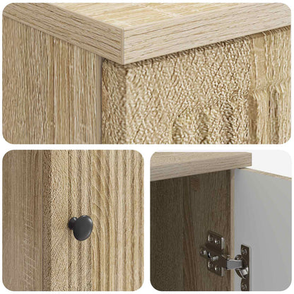 Desk Sonoma Oak Engineered Wood 142.5 x 50 x 75 cm
