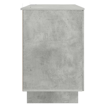 Desk Concrete Grey Engineered Wood 142.5 x 50 x 75 cm