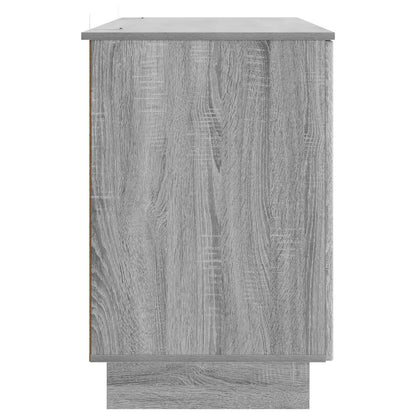 Desk Grey Sonoma Engineered Wood 142.5 x 50 x 75 cm