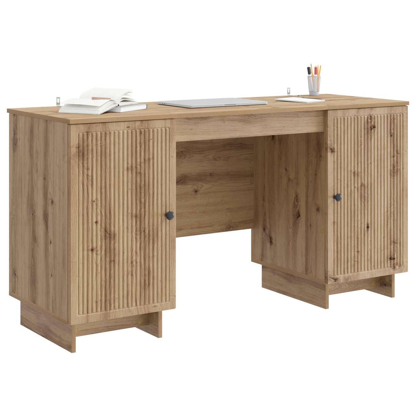 Desk Artisan Oak Engineered Wood 142.5 x 50 x 75 cm