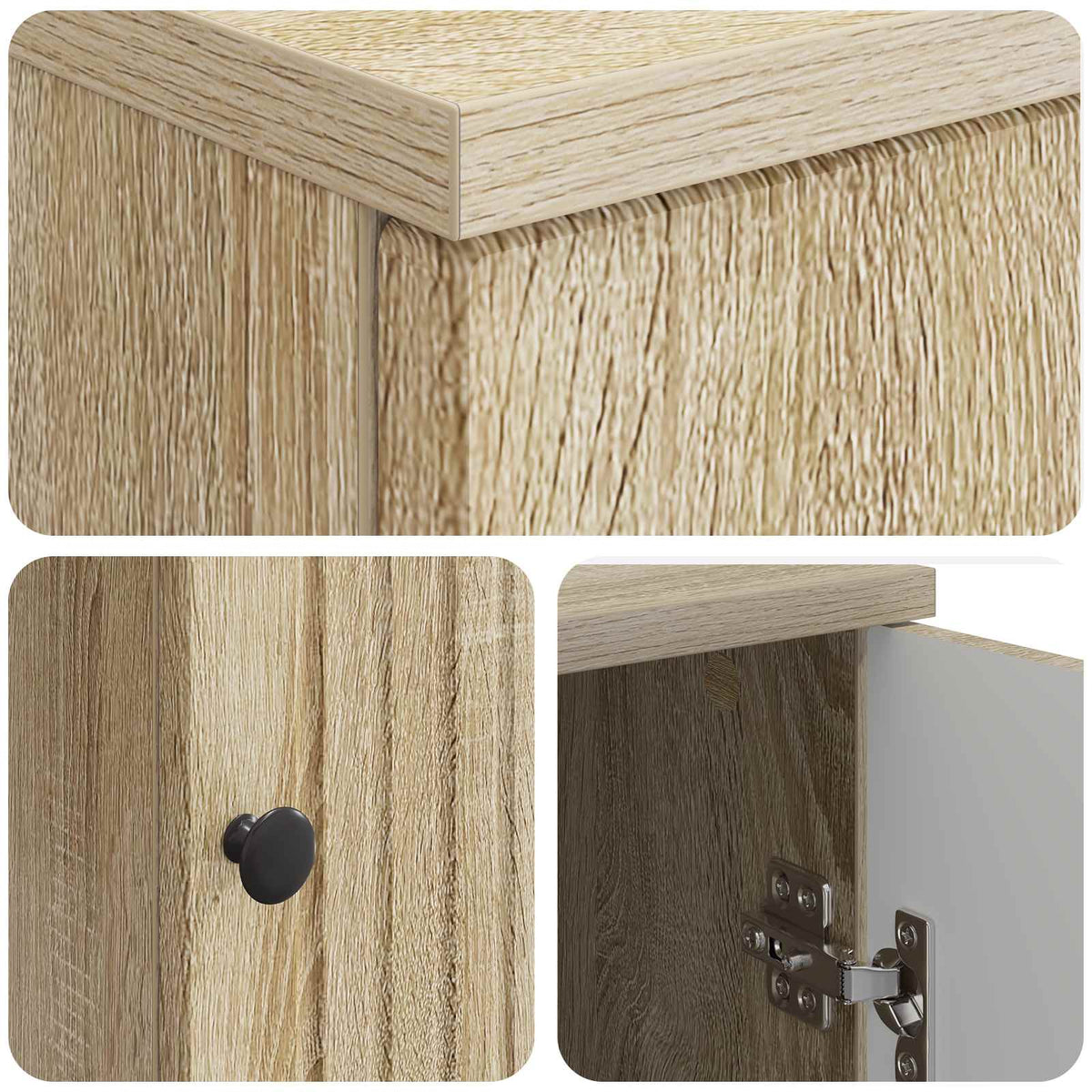Desk Sonoma 142.5 x 50 x 75 cm Engineered Wood