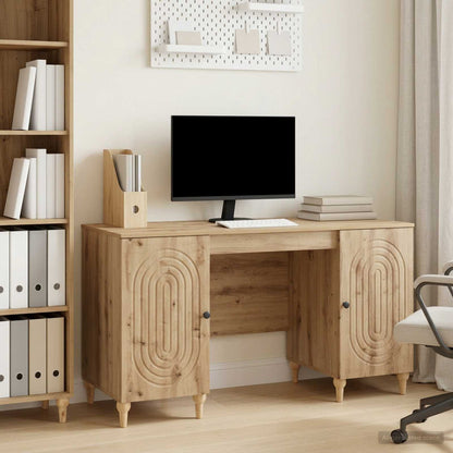 Desk Artisan Oak 142.5 x 50 x 75 cm Engineered Wood