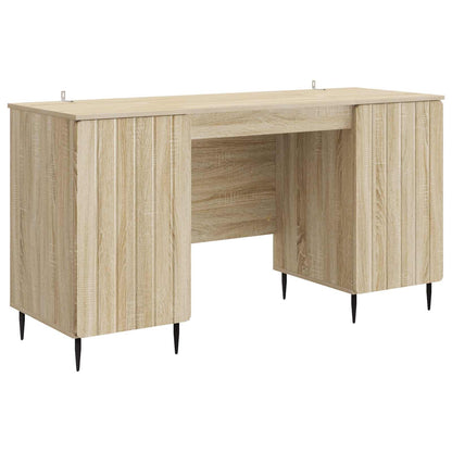 Desk with Shelf Sonoma Oak 142.5 x 50 x 75 cm Engineered Wood