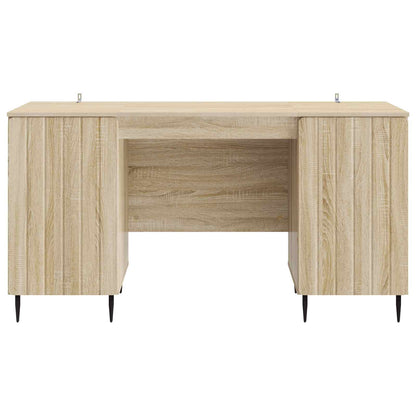Desk with Shelf Sonoma Oak 142.5 x 50 x 75 cm Engineered Wood
