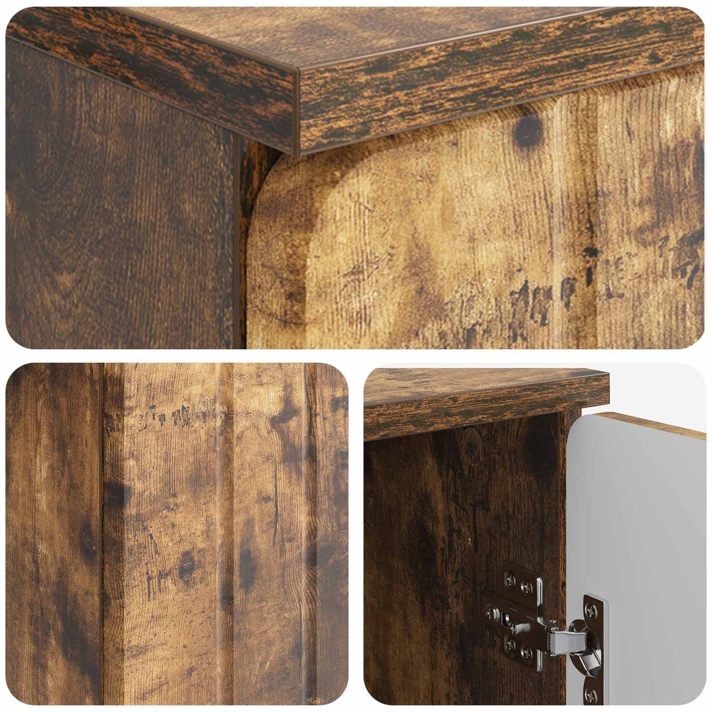 Desk with Shelf Smoked Oak 142.5 x 50 x 75 cm Engineered Wood