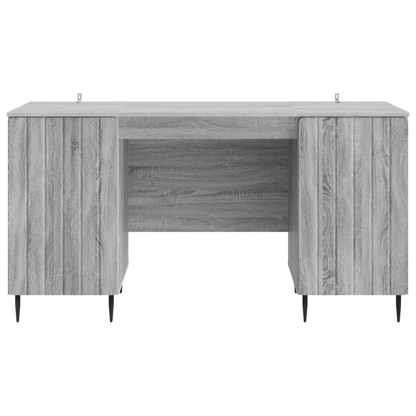 Desk with Shelf Grey Sonoma 142.5 x 50 x 75 cm Engineered Wood