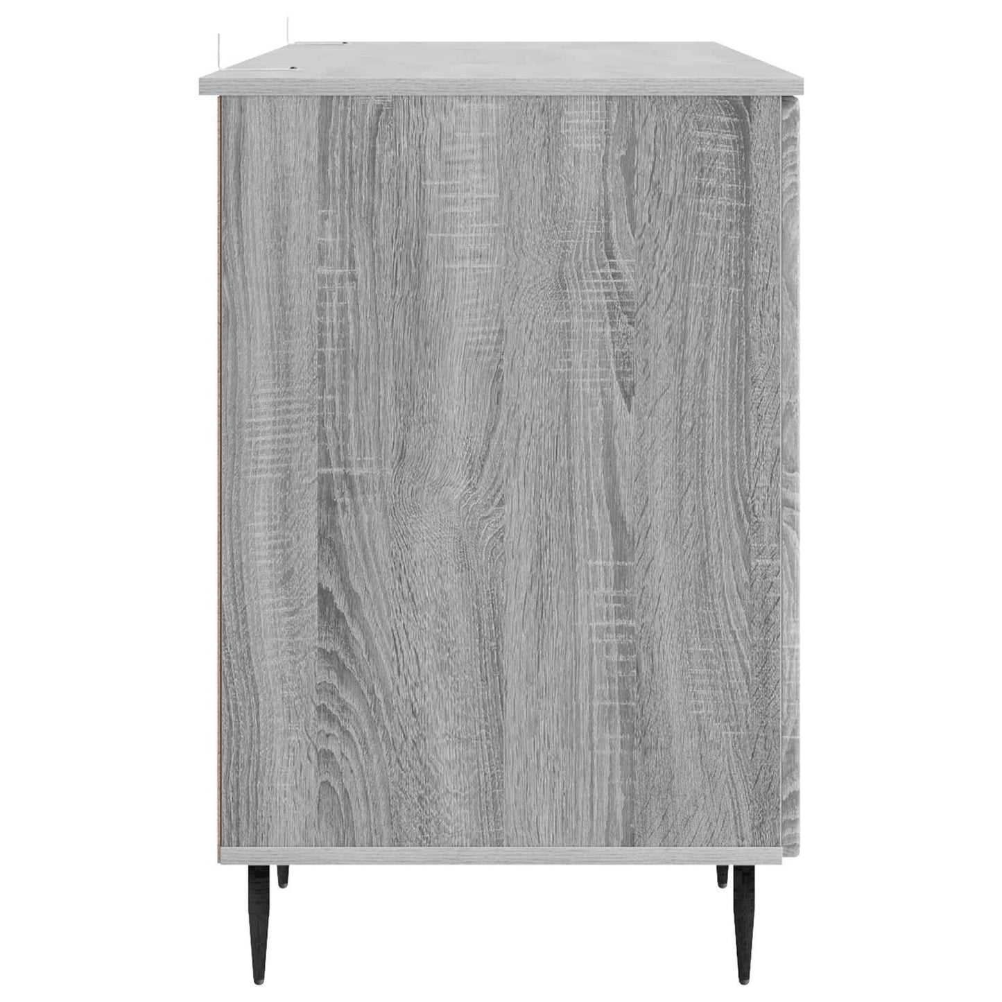 Desk with Shelf Grey Sonoma 142.5 x 50 x 75 cm Engineered Wood