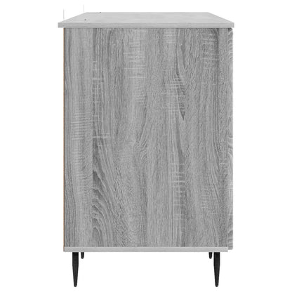 Desk with Shelf Grey Sonoma 142.5 x 50 x 75 cm Engineered Wood