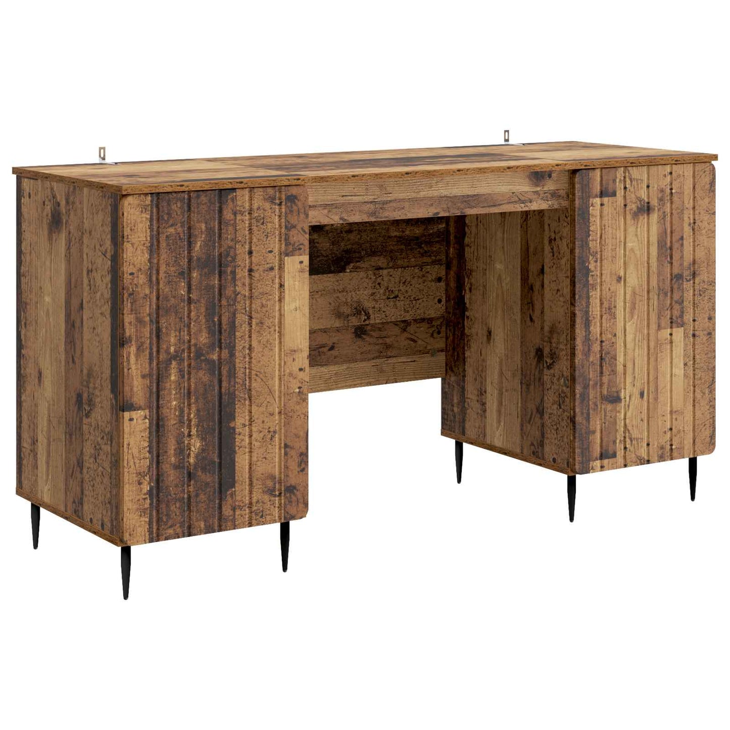 Desk with Shelf Old Wood 142.5 x 50 x 75 cm Engineered Wood