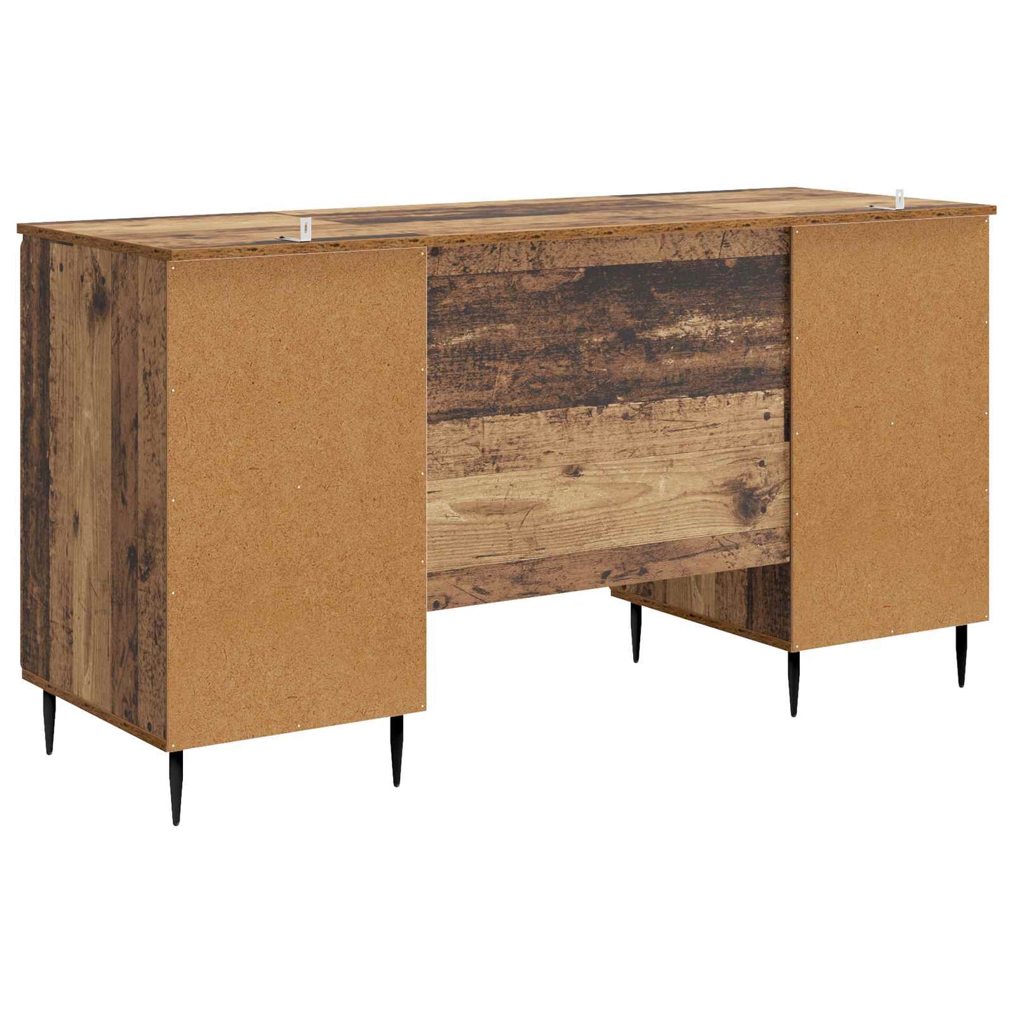 Desk with Shelf Old Wood 142.5 x 50 x 75 cm Engineered Wood