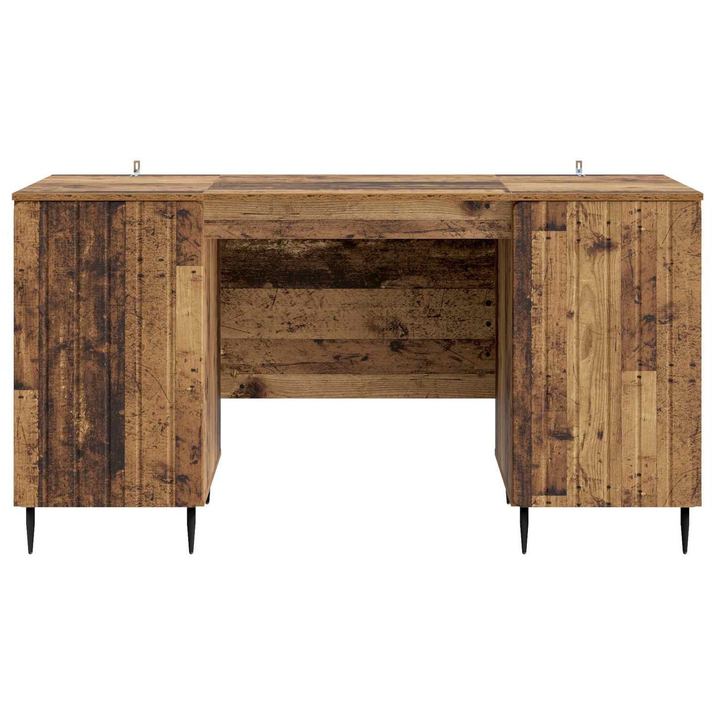 Desk with Shelf Old Wood 142.5 x 50 x 75 cm Engineered Wood