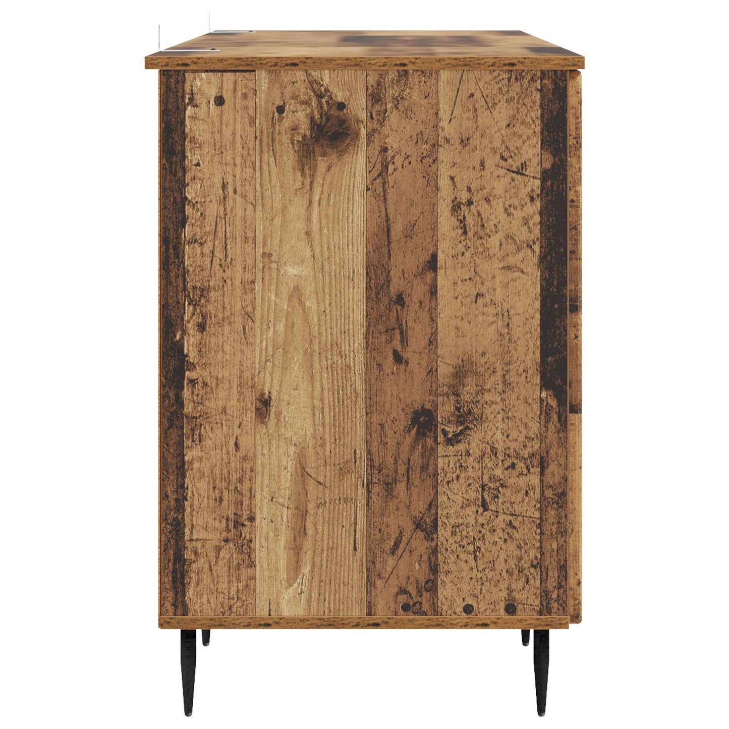 Desk with Shelf Old Wood 142.5 x 50 x 75 cm Engineered Wood