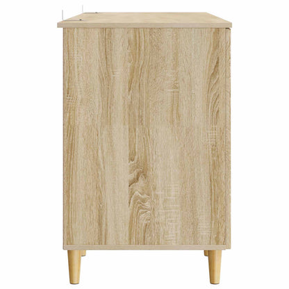 Desk with Shelf Sonoma Oak 142.5 x 50 x 75 cm Engineered Wood